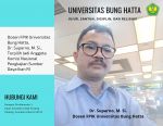 Dosen FPIK Universitas Bung Hatta, Dr. Suparno, M. Si.Terpilih Jadi Anggota Komisi Nasional Pengkajian Sumber Daya Ikan RI