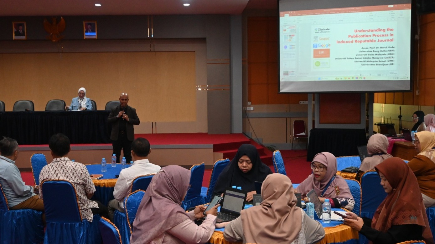 Universitas Bung Hatta Gelar Workshop Penulisan Artikel Jurnal Internasional Bereputasi