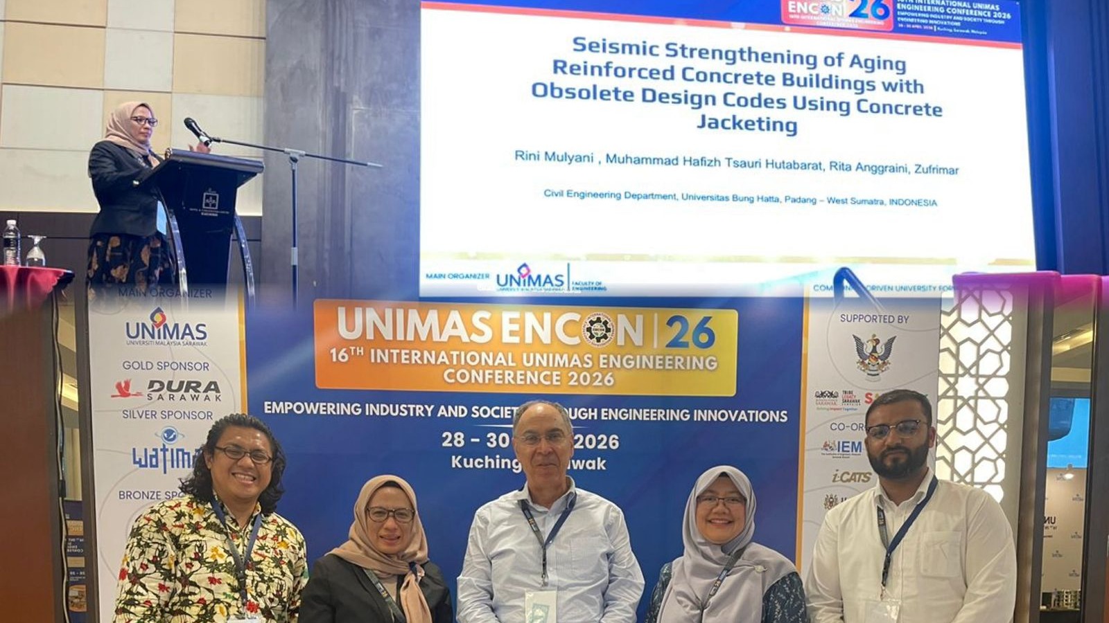 Dr. Rini Mulyani, S.T., M.Sc (Eng), Dosen FTSP Universitas Bung Hatta Tampil di Forum Internasional EnCon2026 di Malaysia