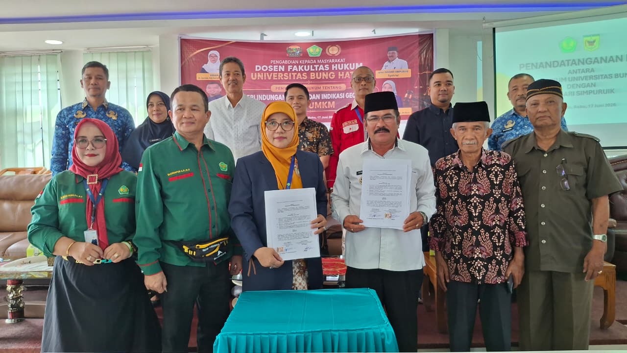 FH Universitas Bung Hatta dan Nagari Simpuruik Berkolaborasi Bentuk Nagari Sadar Hukum.