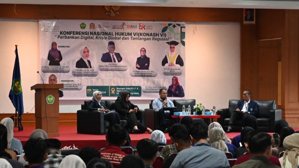FH Universitas Bung Hatta Gelar Konferensi Nasional Hukum (KONASH) Perbankan Digital, Krisis Global dan Tantangan Regulasi