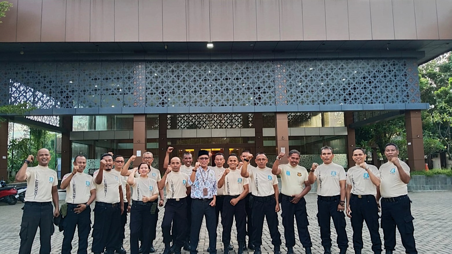 Tingkatkan Pelayanan dan Keamanan, Satuan Pengamanan Universitas Bung Hatta Gelar Latihan Binsik
