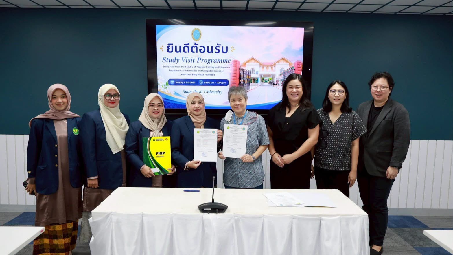 4 Program Studi FKIP Universitas Bung Hatta Perkuat Kolaborasi Internasional melalui Academic Exchange di Suan Dusit University Thailand