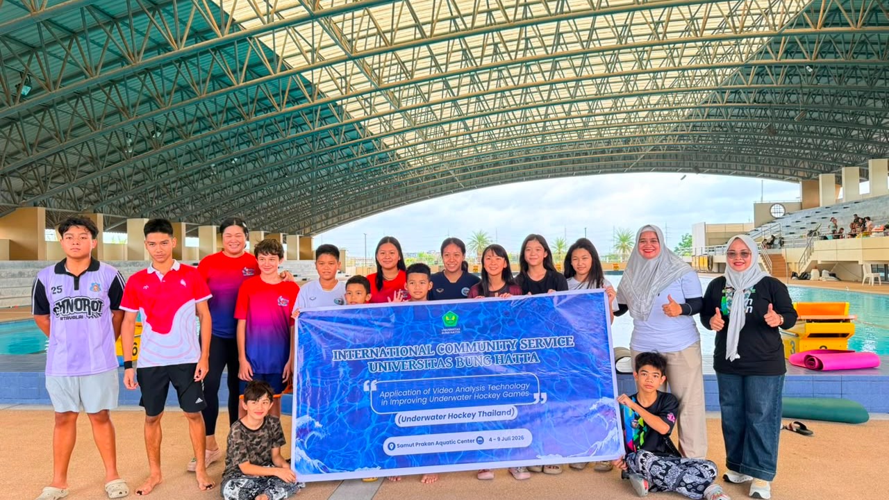 Dosen FKIP Universitas Bung Hatta Terapkan Teknologi Video Analisis untuk Tingkatkan Kualitas Permainan Underwater Hockey di Thailand