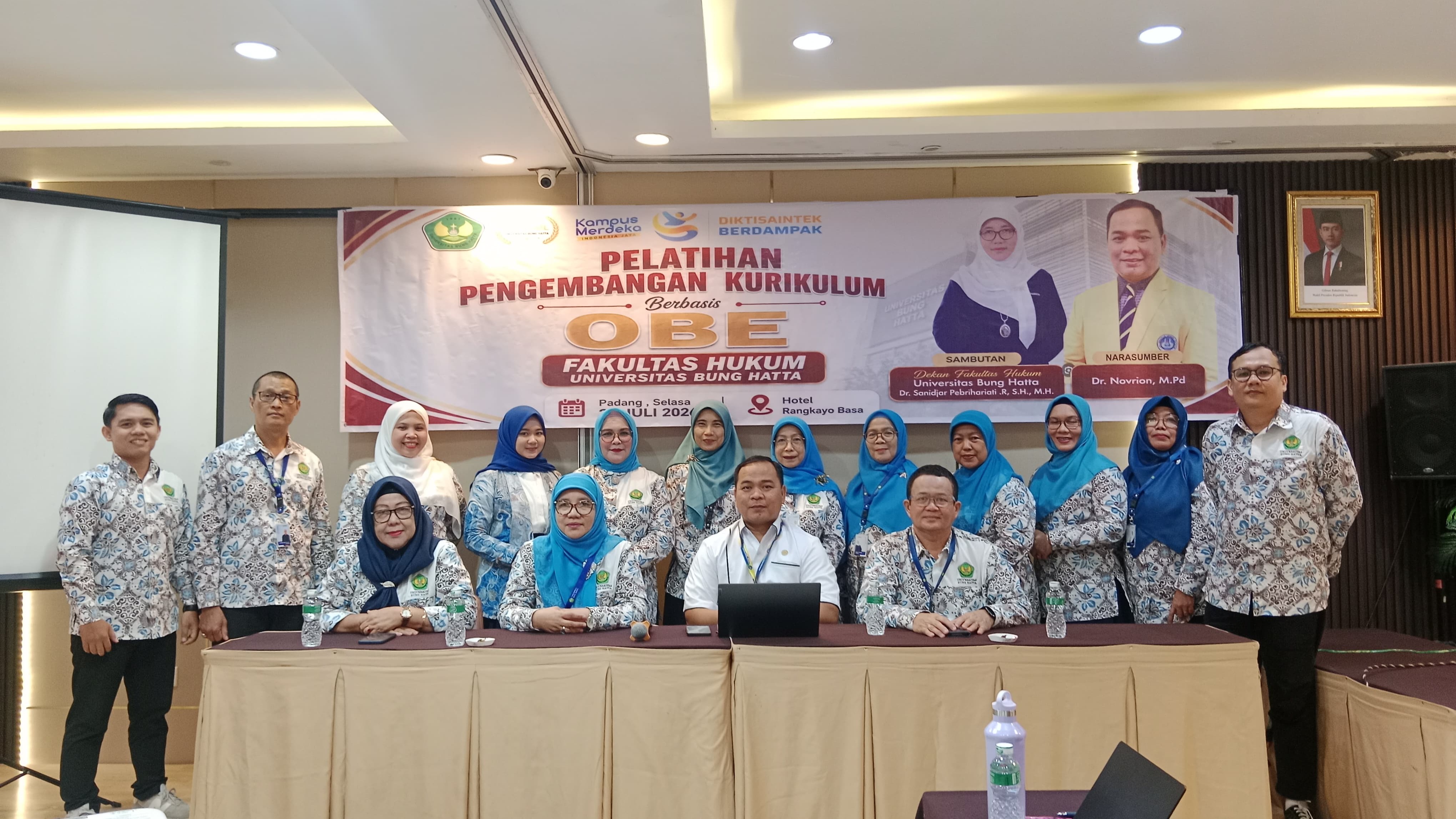 FH Universitas Bung Hatta Akselerasi Kualitas Pembelajaran Lewat Pelatihan Kurikulum Outcome-Based Education (OBE)