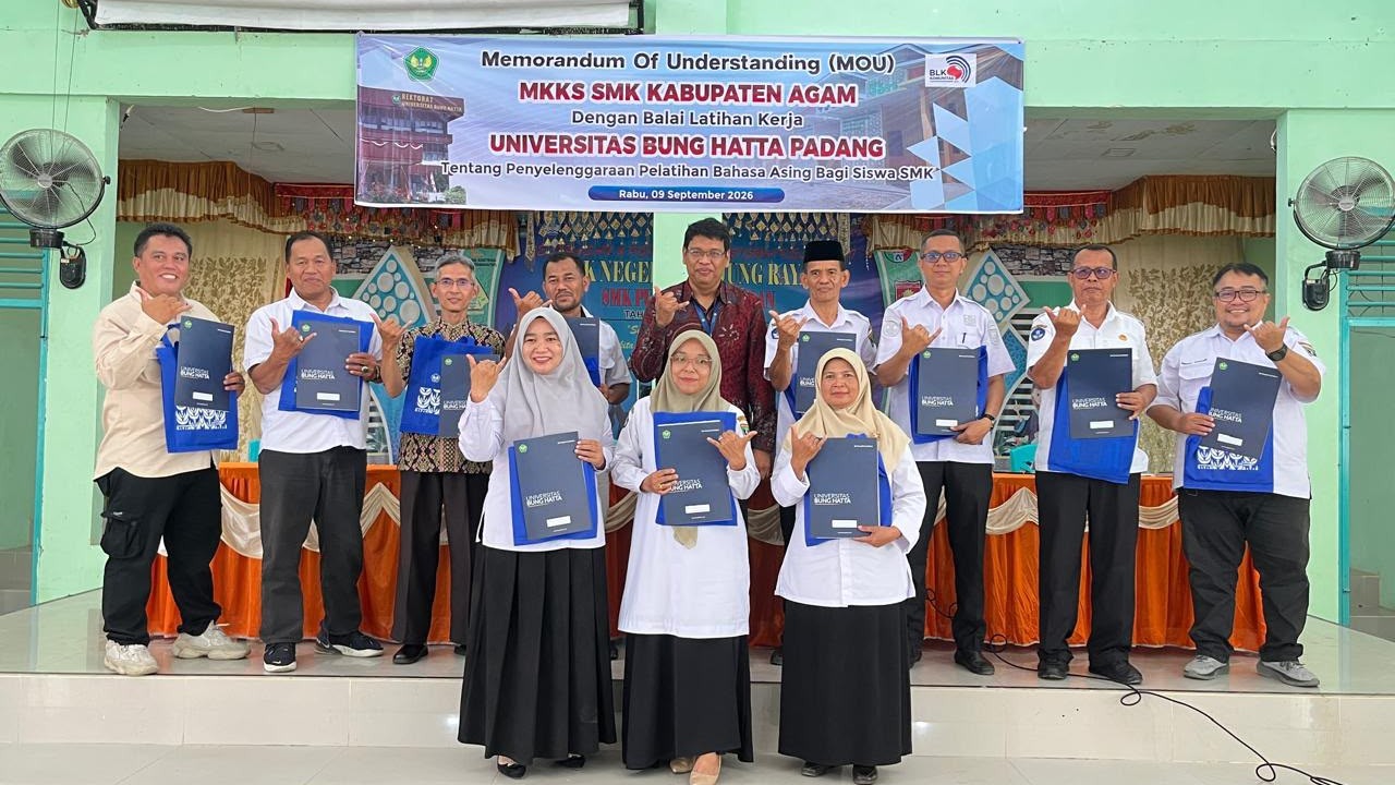 Universitas Bung Hatta Gandeng 11 SMK di KabupatenAgam Kembangkan Kompetensi Siswa