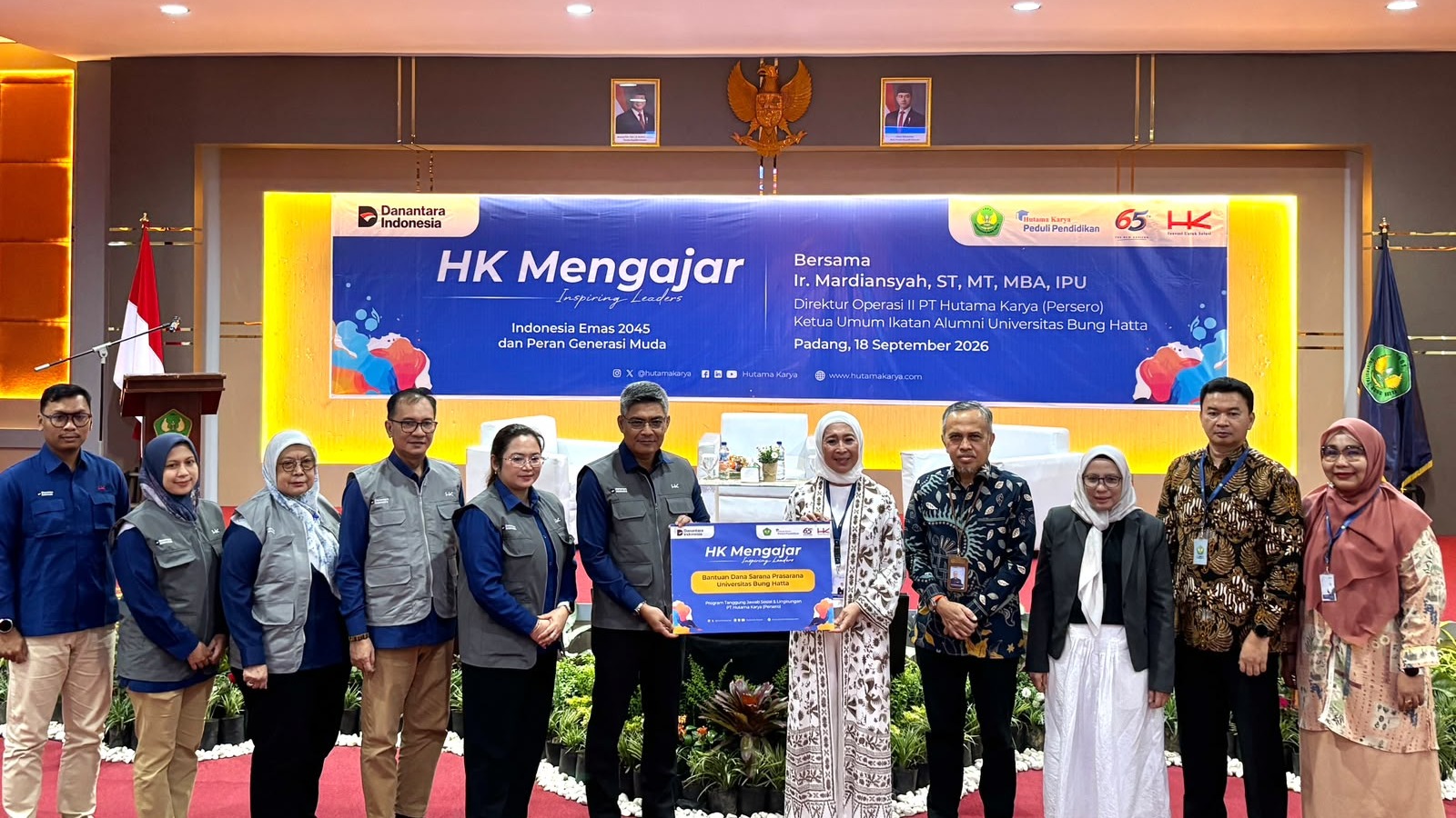 HK Mengajar Inspiring Leaders Hadirkan Inspirasi Dunia Konstruksi bagi Mahasiswa Universitas Bung Hatta