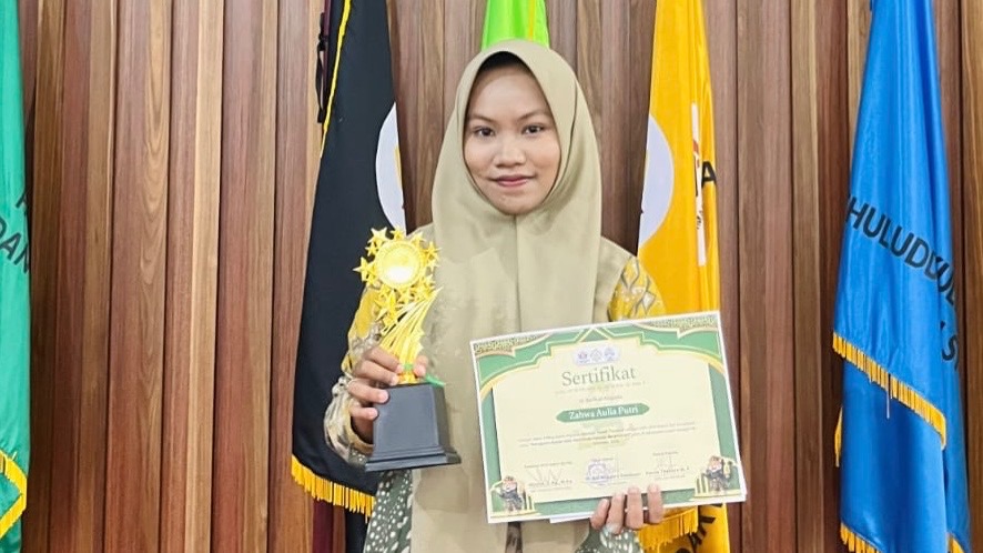 Zahwa Aulia Putri, Mahasiswa PGSD Universitas Bung Hatta Juara 3 Qur’anic Youth Festival 2026