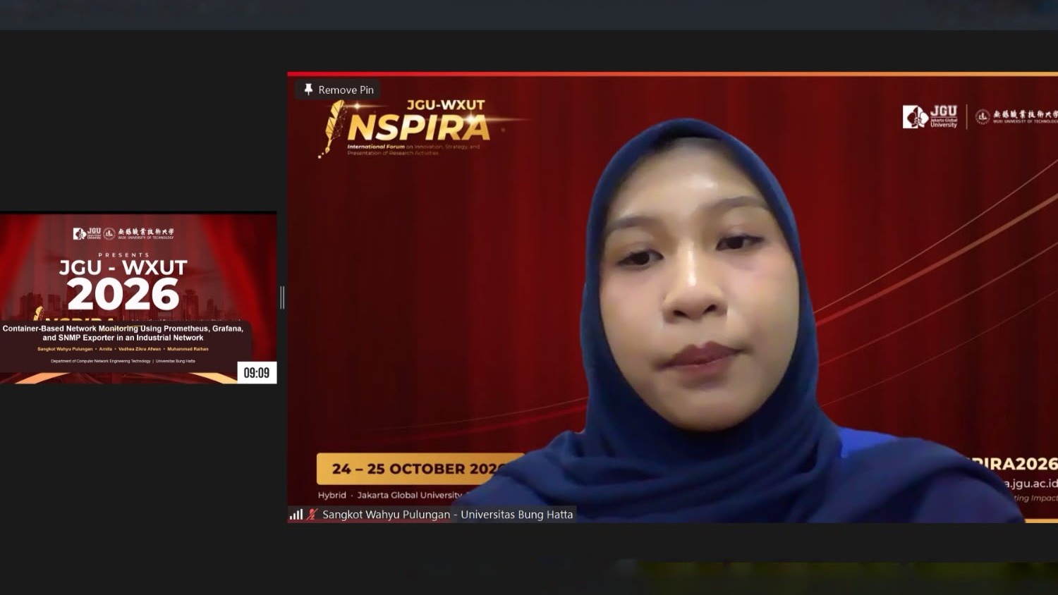 3 Tim Mahasiswa TRKJ Universitas Bung Hatta Tampilkan Hasil Riset di nternational Conference INSPIRA 2026