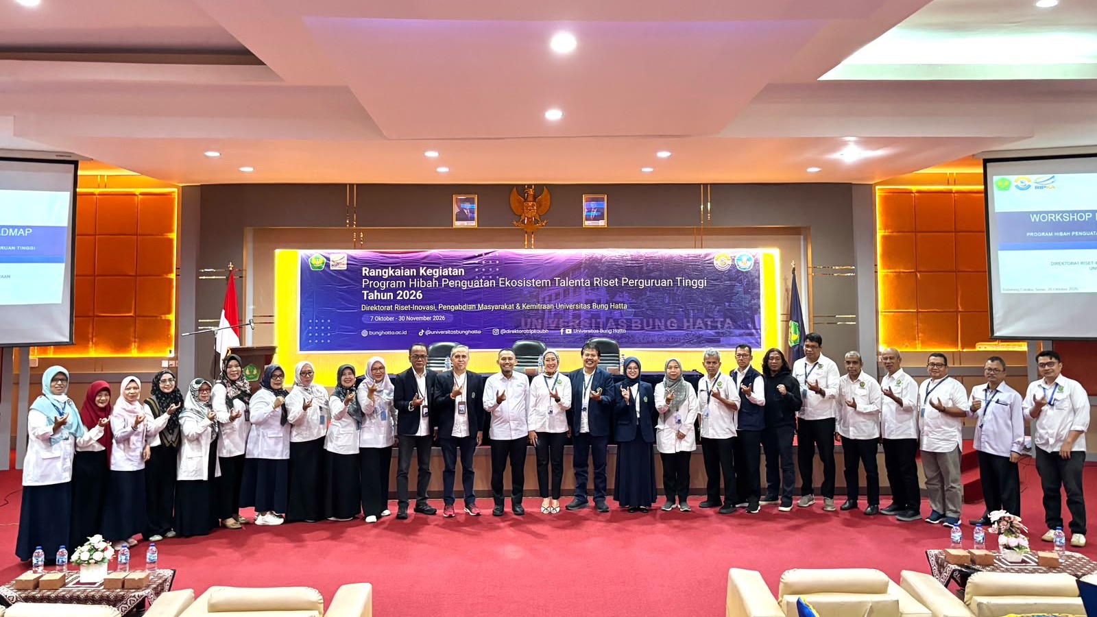 Universitas Bung Hatta Gelar Workshop Penyusunan Road Map Penelitian Program Ekosistem Talenta Riset