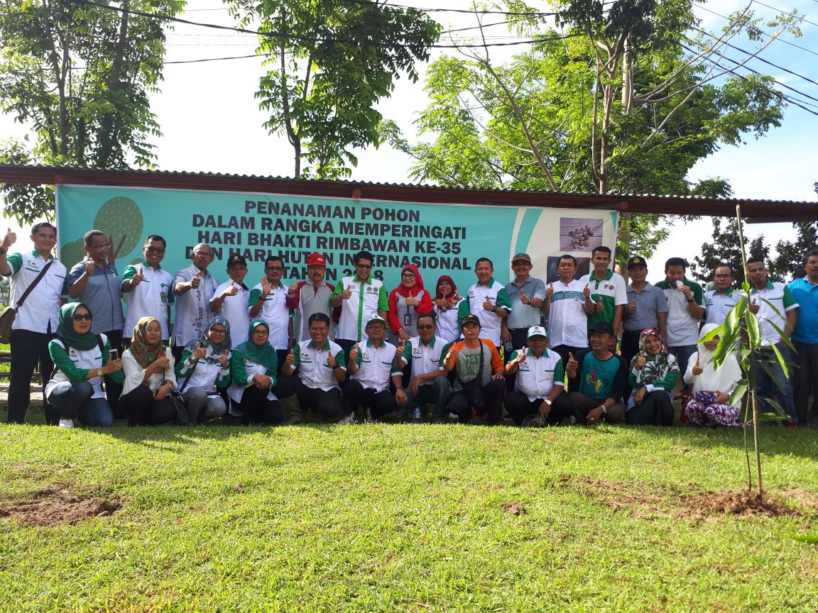Dinas Kehutanan Sumbar Beri 500 Bibit Pohon di Universitas Bung Hatta