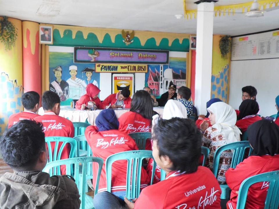 Bahas Program, Mahasiswa KKN-PPM UBH Rapat dengan Perangkat  Nagari