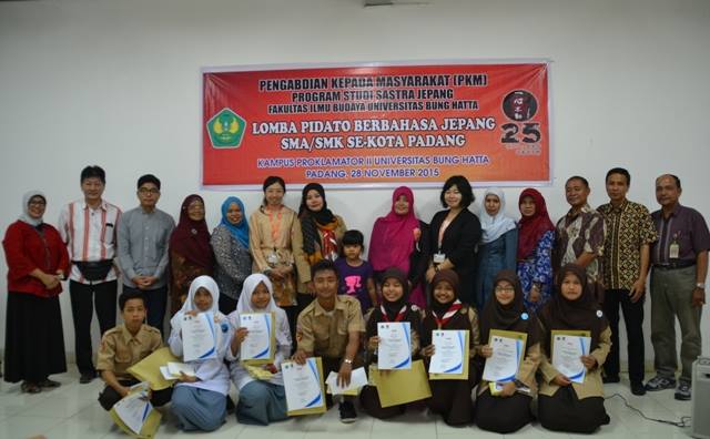 Sastra Jepang Universitas Bung Hatta Gelar Lomba Pidato Bahasa Jepang