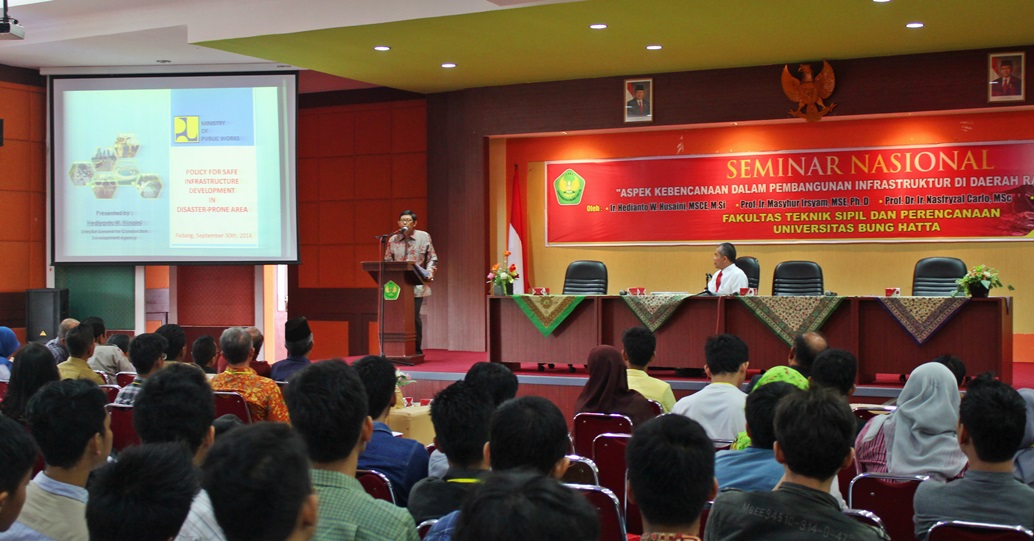 Seminar Nasional Kebencanaan: Perlu Strategi Pembangunan Infrastruktur di Kawasan Bencana