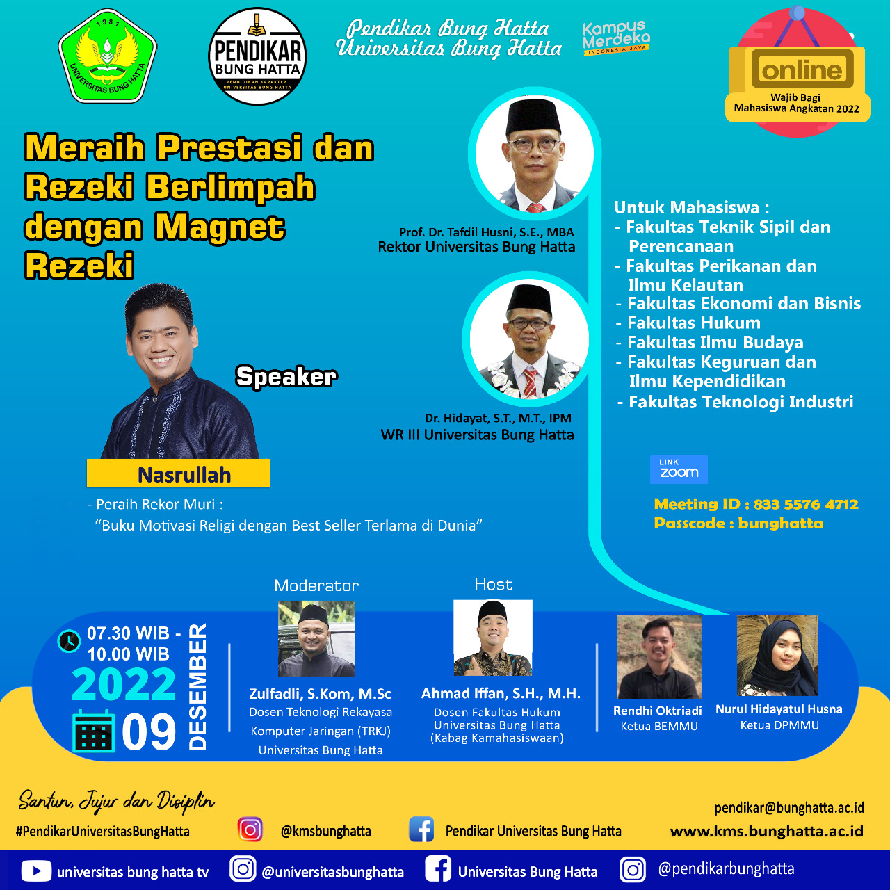 Mari Ikuti Pendikar Bersama Nasrullah (Peraih Rekor Muri Buku Motivasi Religi dengan Best Seller Terlama di Dunia)