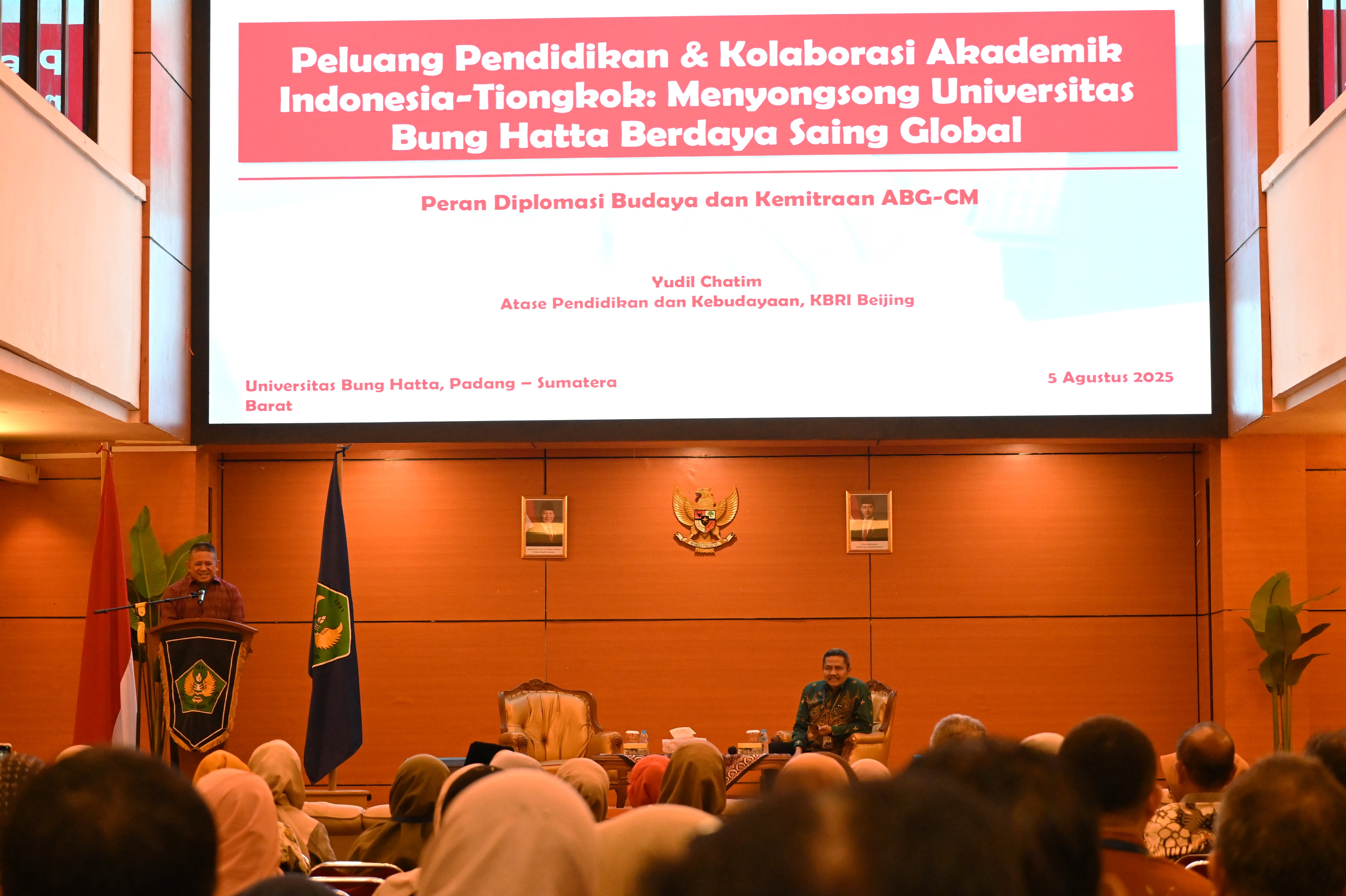 Atase Pendidikan KBRI Beijing Beberkan Peluang Kolaborasi Akademik Universitas Bung Hatta Dengan Tiongkok