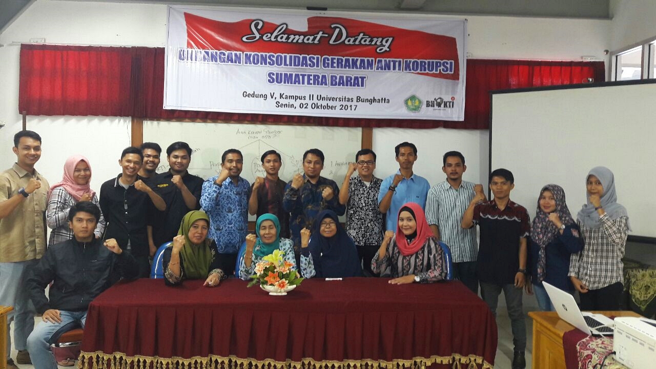Konsolidasi Gerakan Anti Korupsi Sumbar di Fakultas Hukum Universitas Bung Hatta