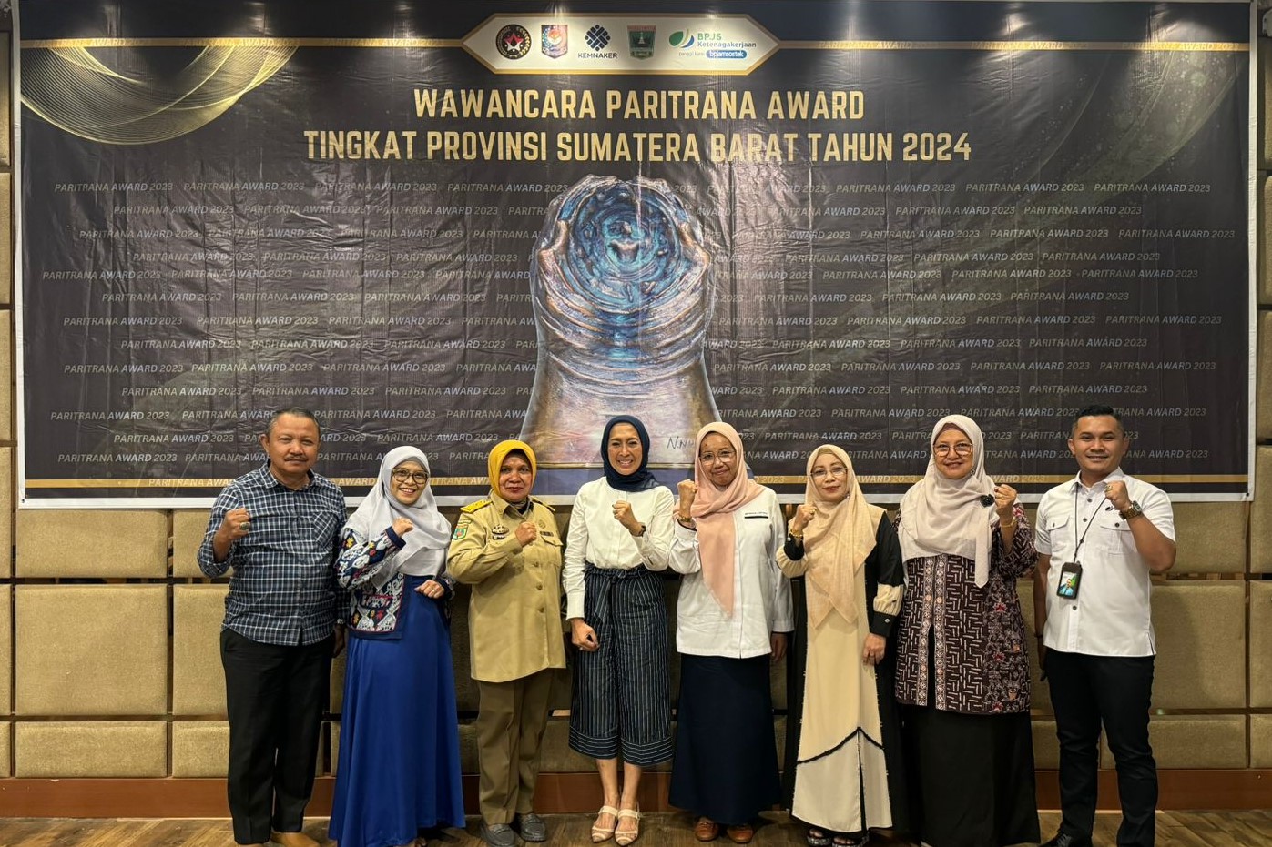 Rektor Universitas Bung Hatta Hadiri Wawancara Paritrana Award Propinsi 2024