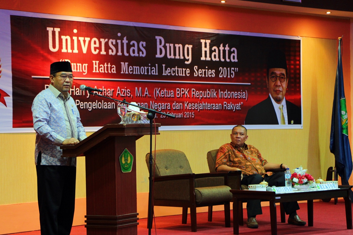 Ketua BPK RI Berikan Kuliah Umum Bagi Mahasiswa UBH