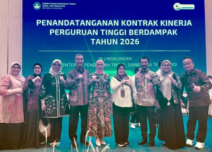 Universitas Bung Hatta Bersama Dengan Ratusan PTN dan PTS Se Indonesia Teken Kontrak Kinerja Kampus Berdampak 2026