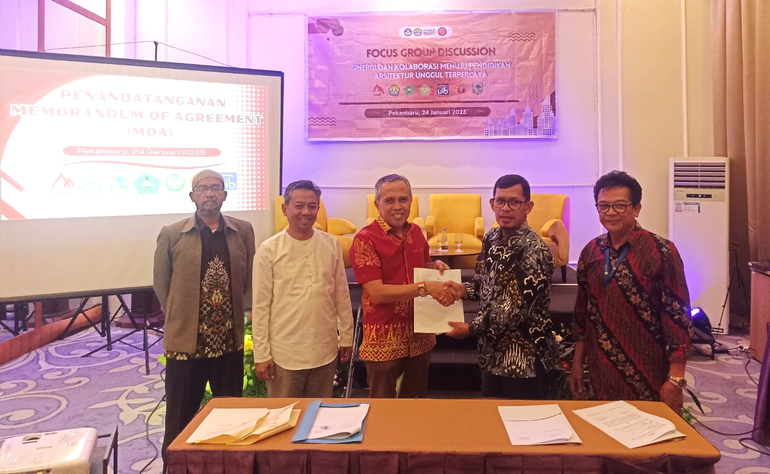 Teknik Arsitektur Universitas Bung Hatta, Bentuk Forum Arsitektur Bersama 6 Fakultas Teknik Se-Sumatera