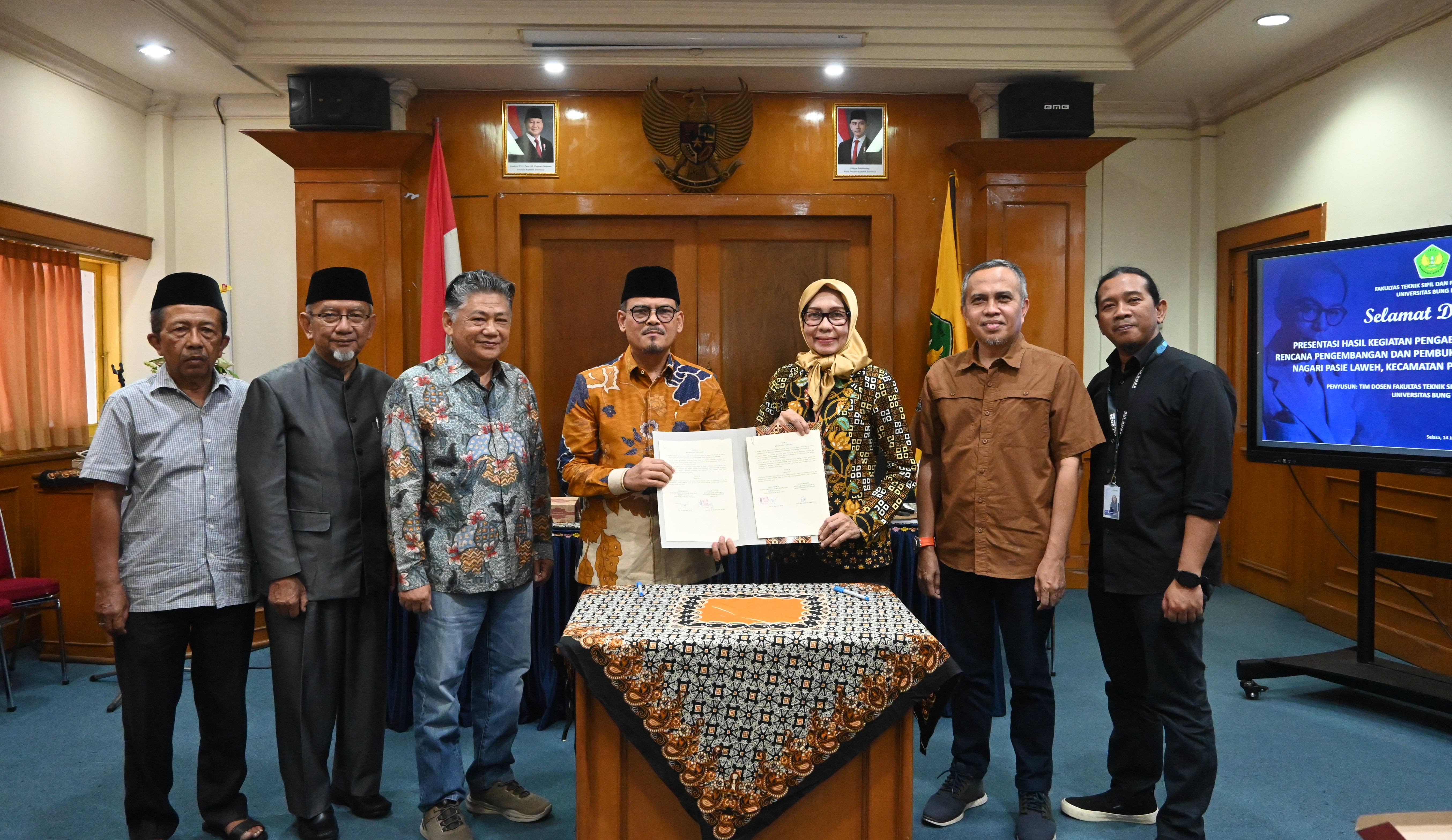 FTSP Universitas Bung Hatta Dukung Rencana Pembangunan Pondok Pesantren MTI Canduang II