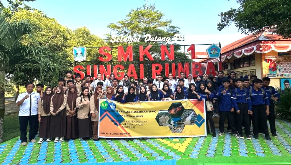 Agar Siaga Bencana, TIM PKM FTSP Universitas Bung Hatta Implementasikan Pendidikan Mitigasi Bencana Di Sekolah