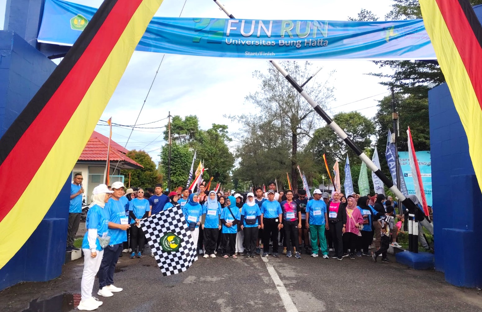 Fun Run 5K, Meriahkan Perayaan Dies Natalis ke-44 Universitas Bung Hatta.