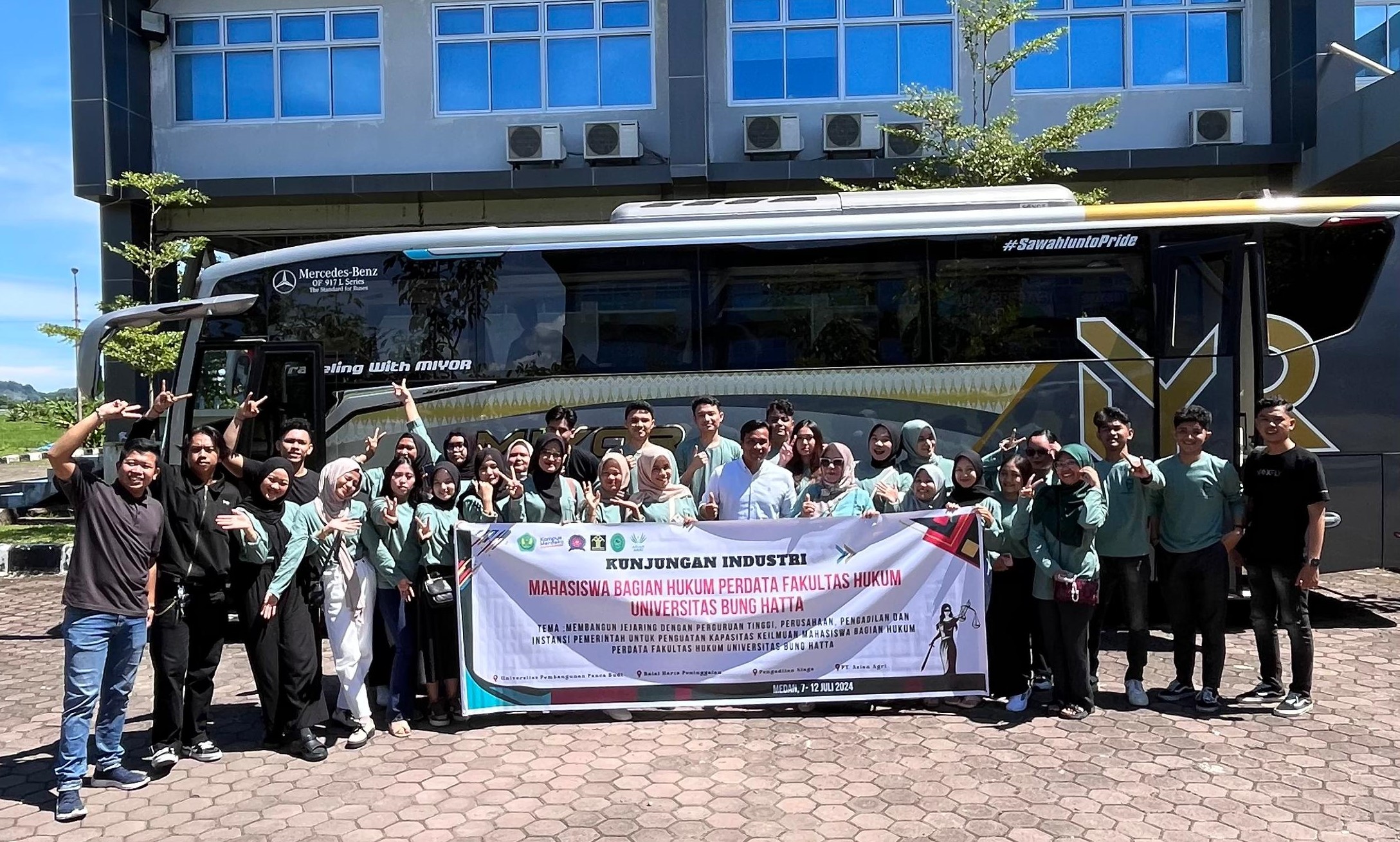 Mahasiswa Fakultas Hukum Universitas Bung Hatta, Kembali Lakukan Kunjungan Industri Ke Medan-Sumatera Utara