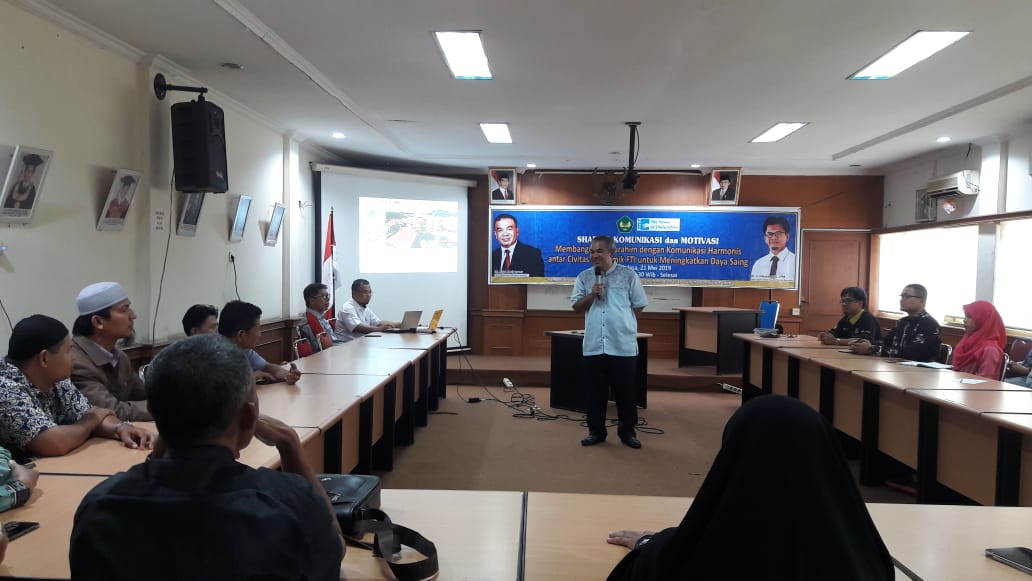 FTI Univ. Bung Hatta Hadirkan Dr. Aqua Dwipayana Beri Motivasi bagi Dosen dan Tendik