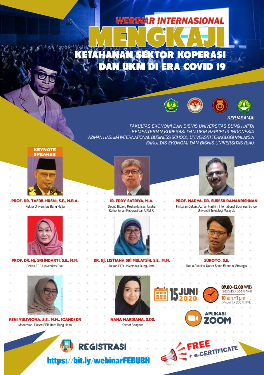 Fakultas Ekonomi dan Bisnis Menggelar Webinar Internasional