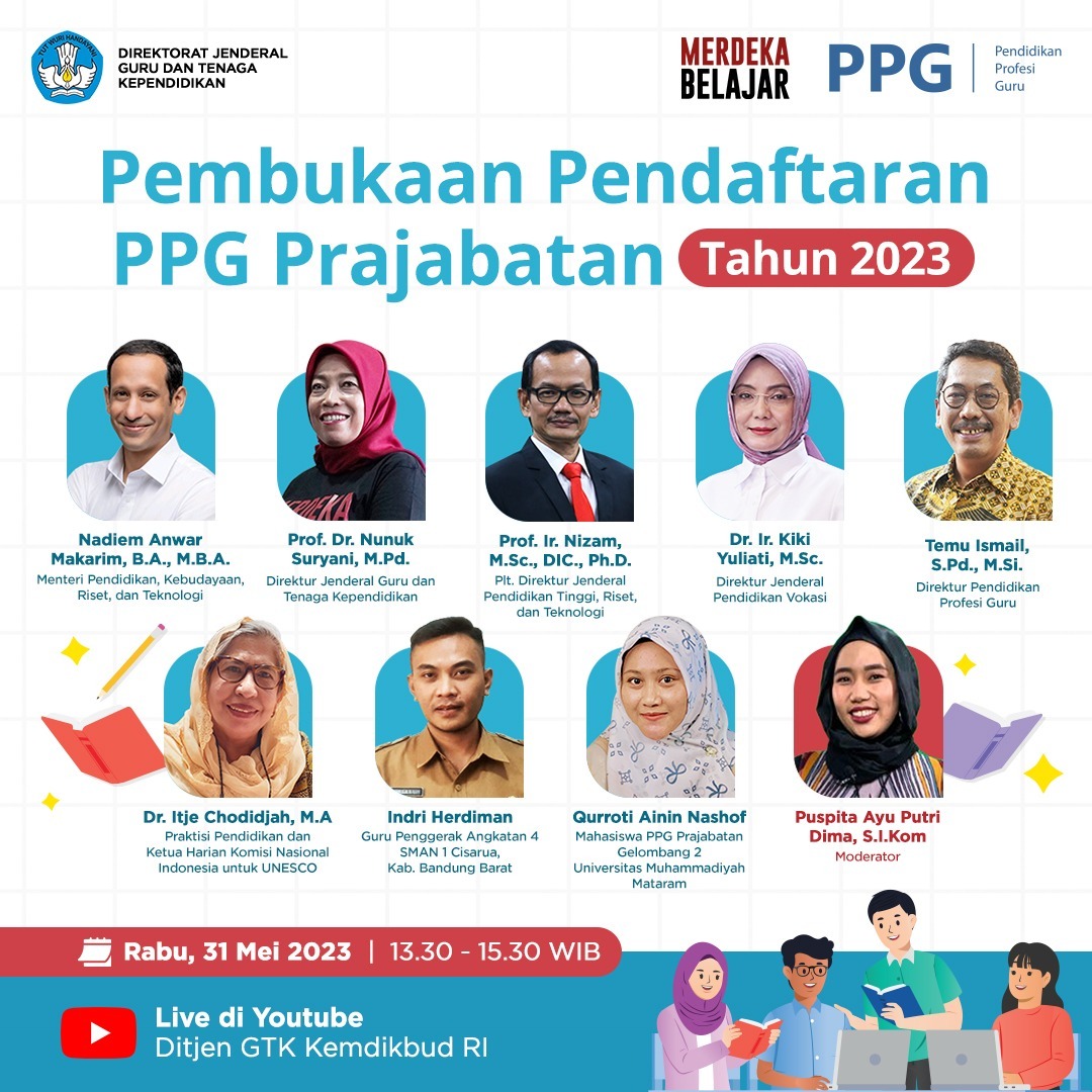 Pembukaan Pendaftaran PPG Prajabatan Tahun 2023