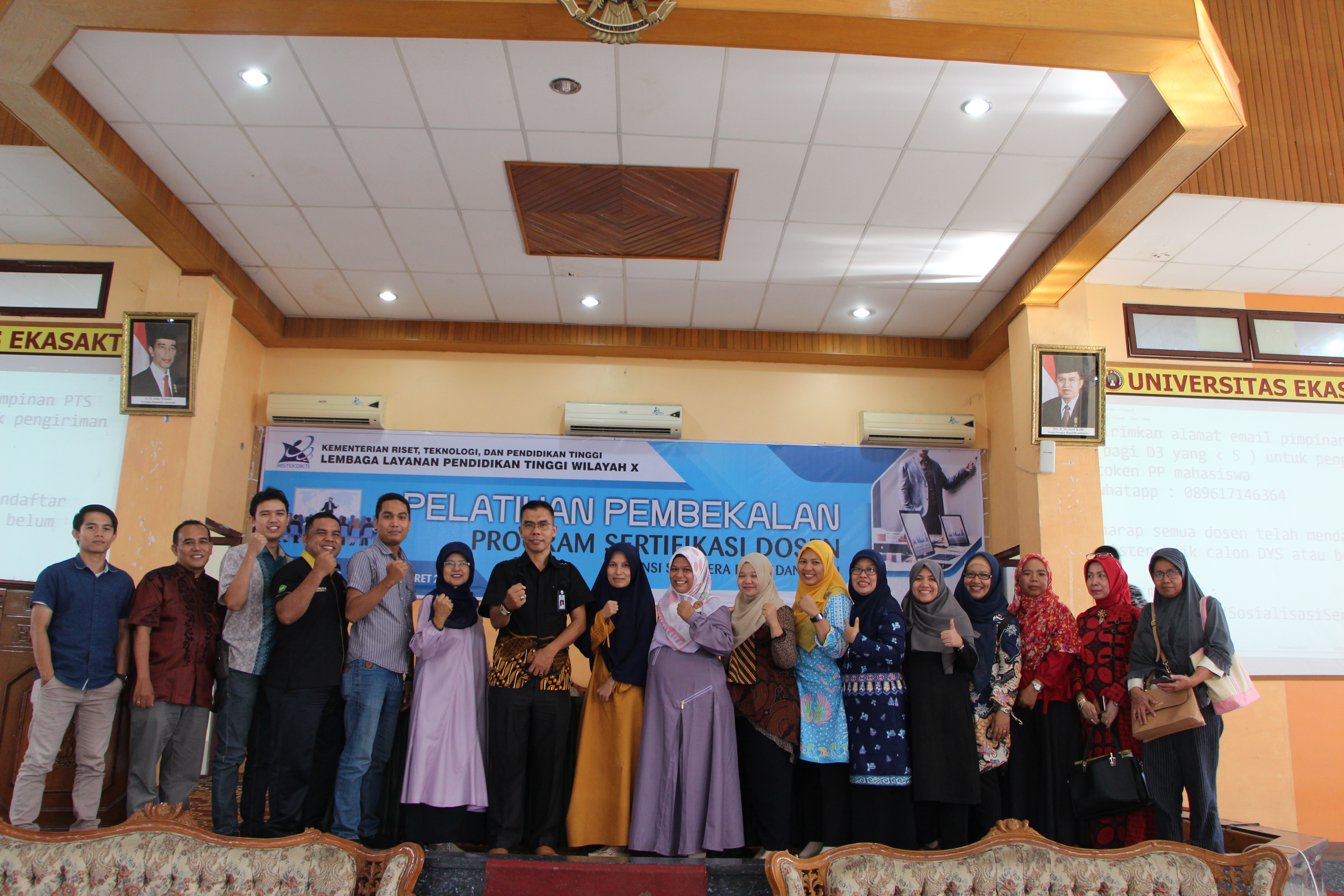 Dosen-dosen Universitas Bung Hatta Ikuti Pelatihan dan Pembekalan Sertifikasi Dosen oleh LLDIKTI wilayah X