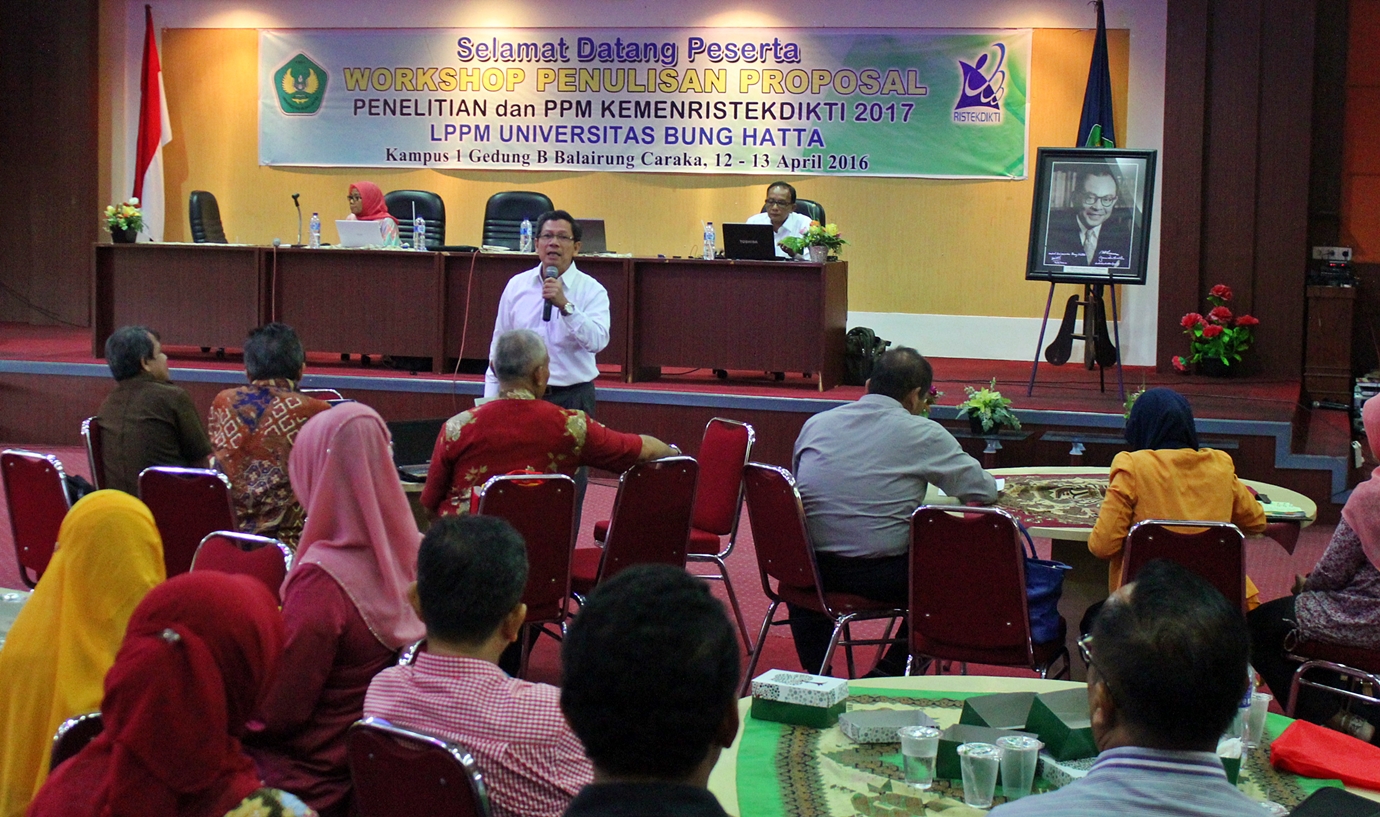 LPPM Universitas Bung Hatta Adakan Workshop Penulisan Proposal Penelitian Hibah Kemenristekdikti