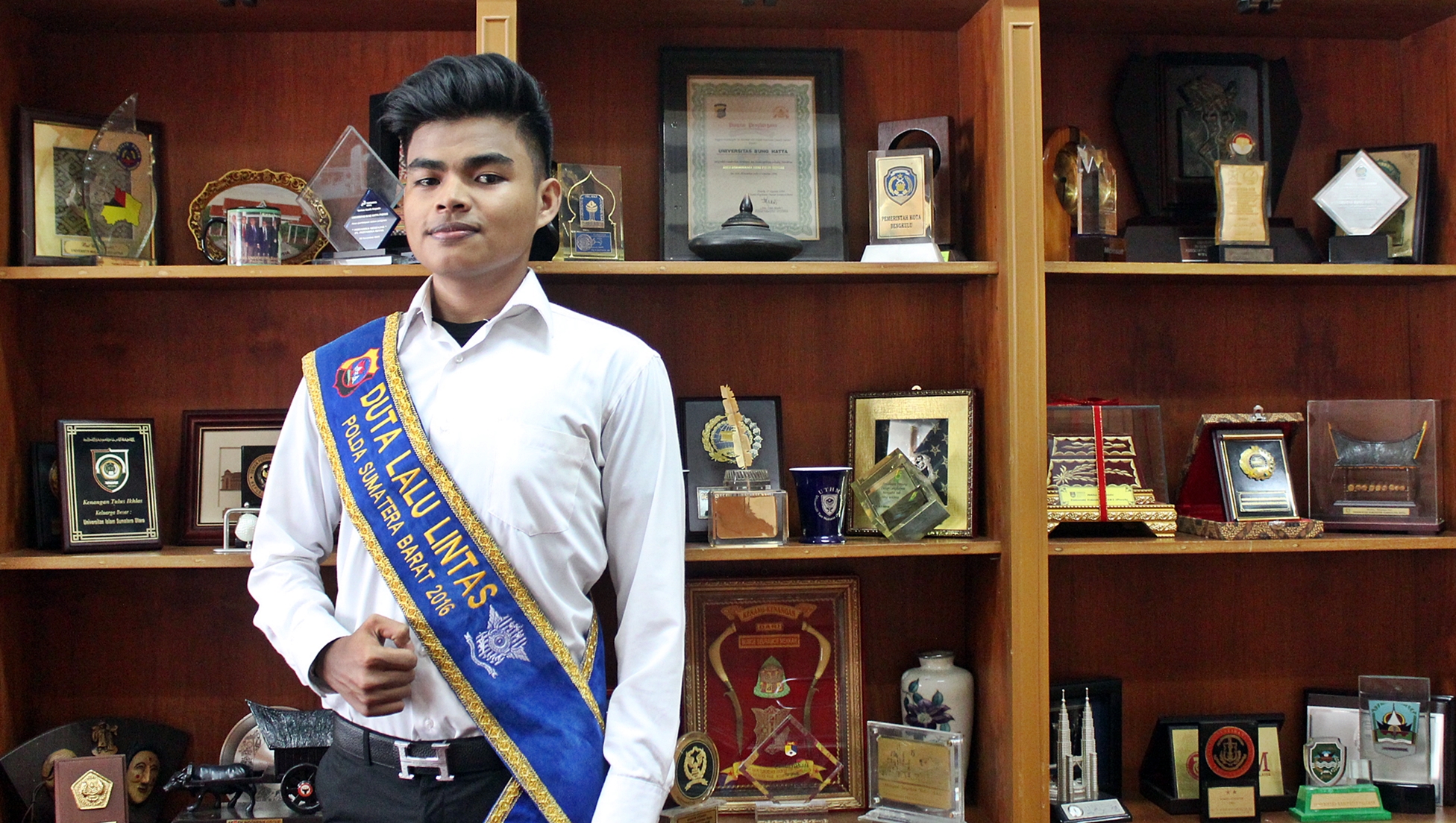 Hudanif Apsu, Mahasiswa Universitas Bung Hatta Juara I Pemilihan Duta Lalu Lintas Polda Sumbar 2016