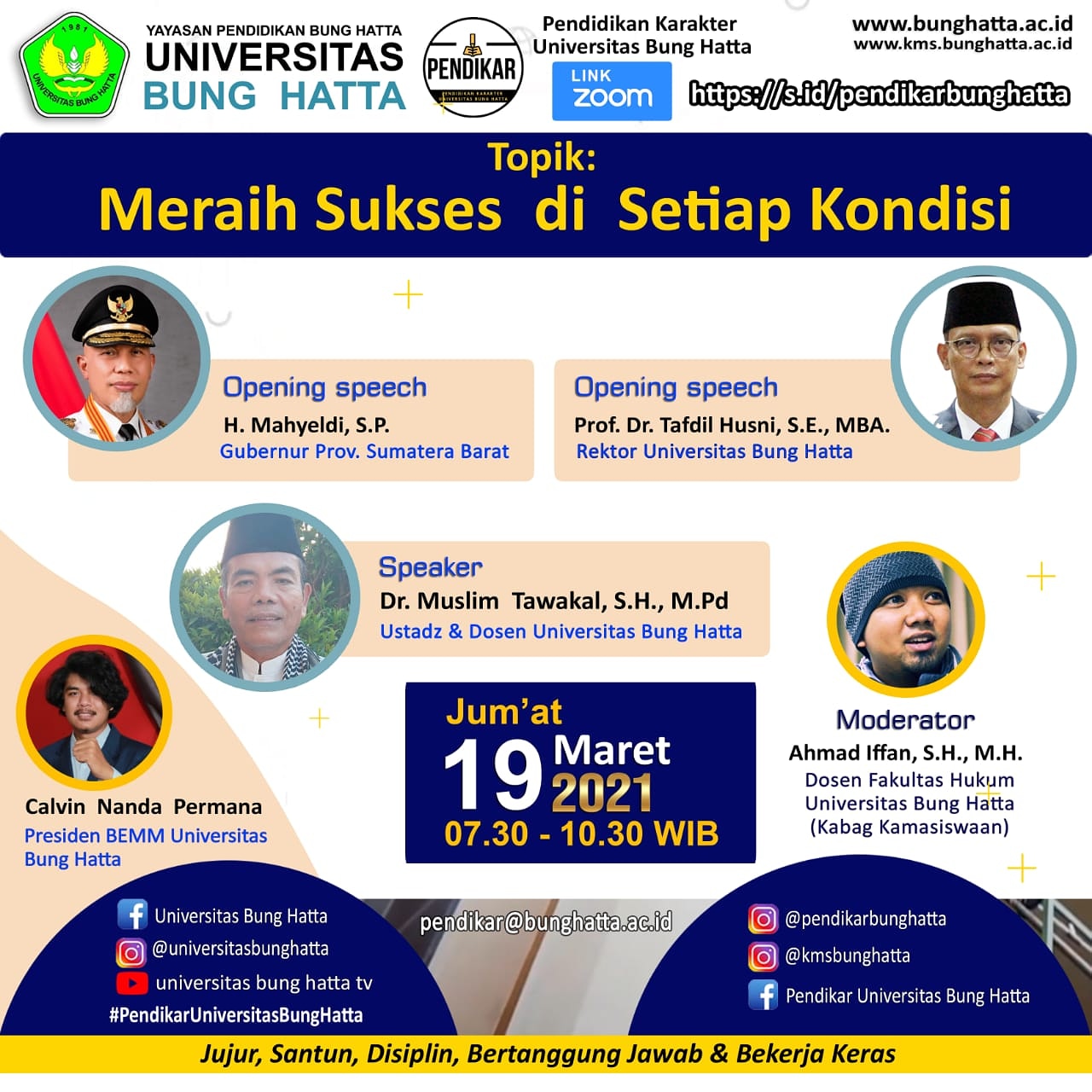 Gubernur Sumbar Bakal Hadir pada Program Pendidikan Karakter (Pendikar)
