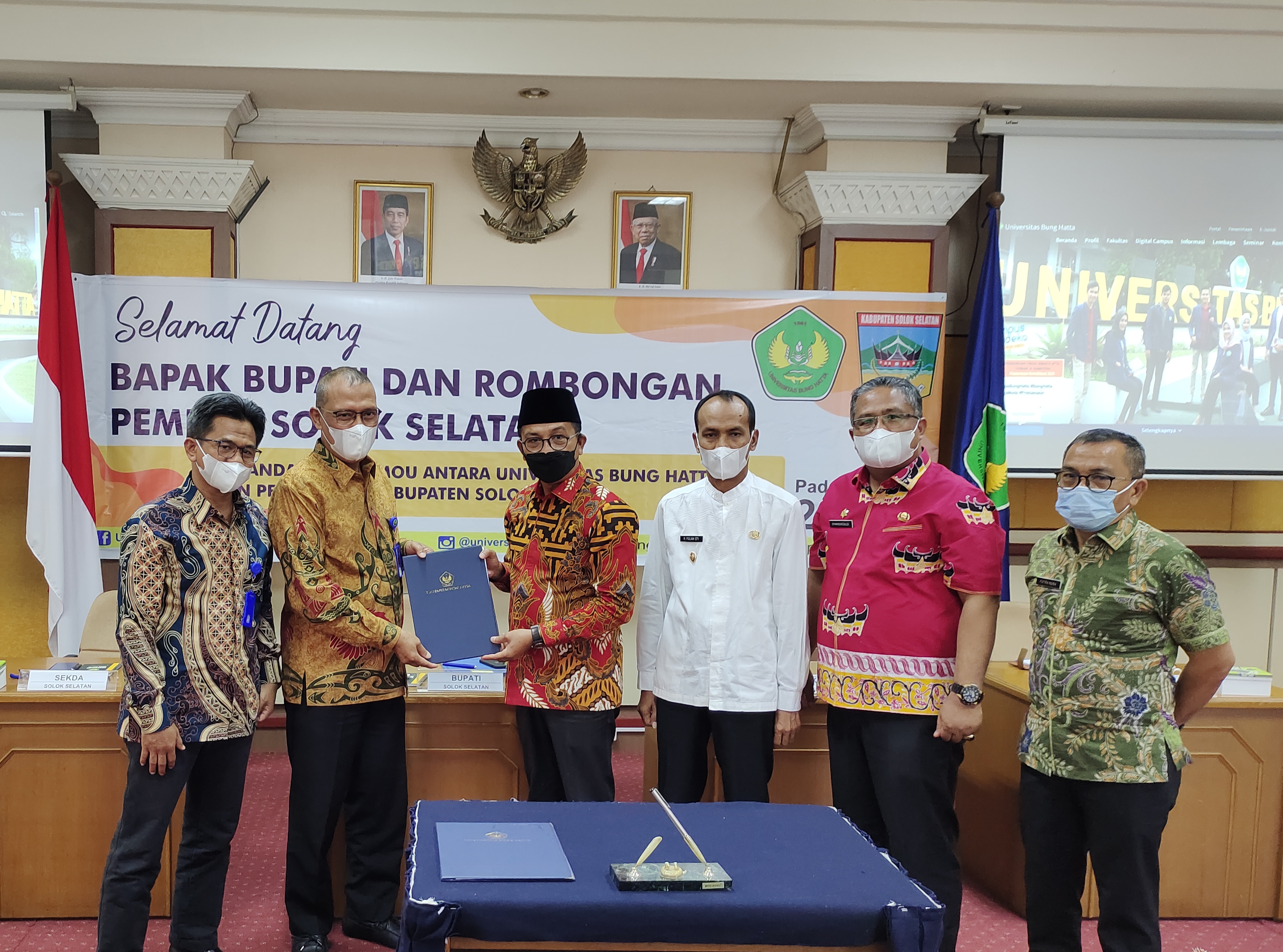 Bupati dan Wakil Bupati Solok Selatan Kunjungan ke Universitas Bung Hatta