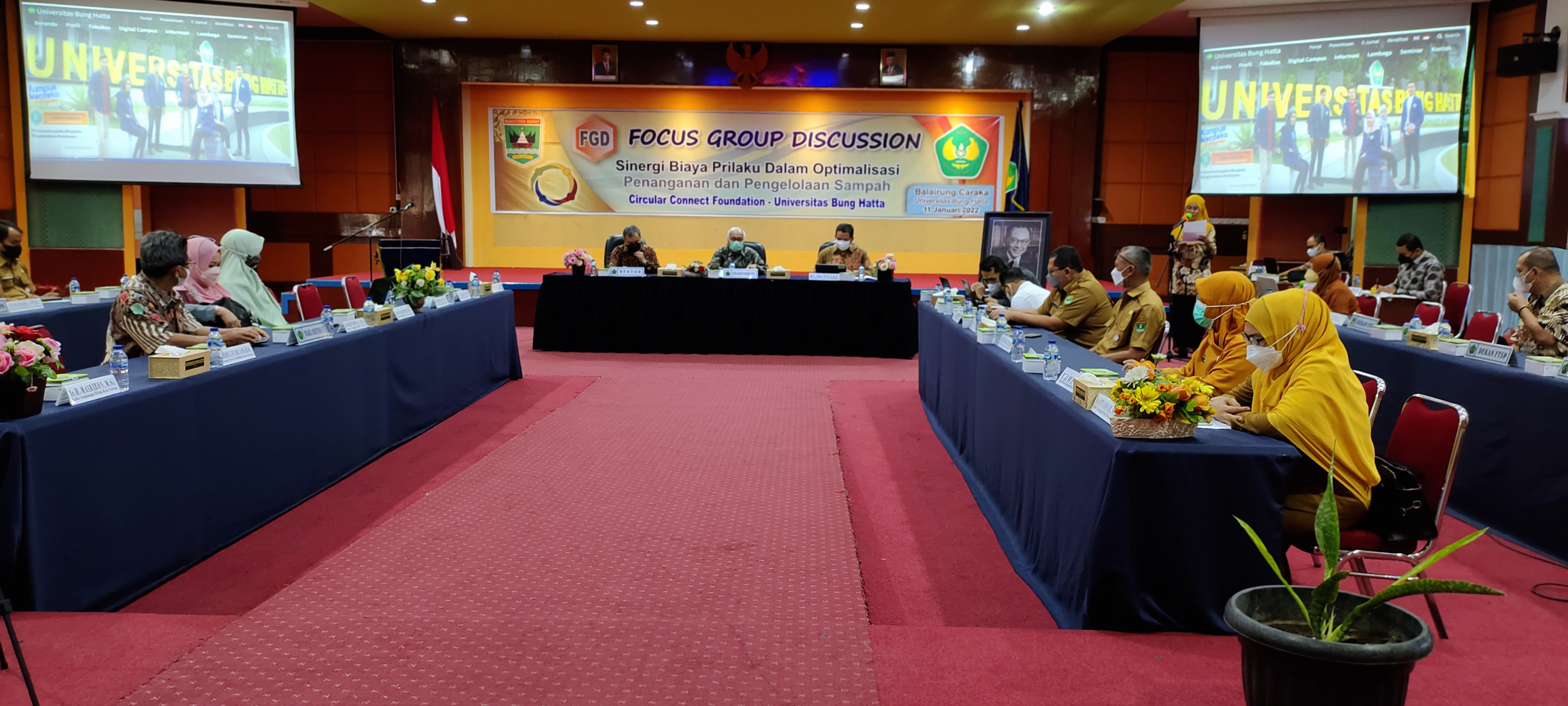 Universitas Bung Hatta bersama Circular Connect Foundation dan Pemprov. Sumbar Sukses Menggelar FGD Optimalisasi Penanganan dan Pengelolaan Sampah