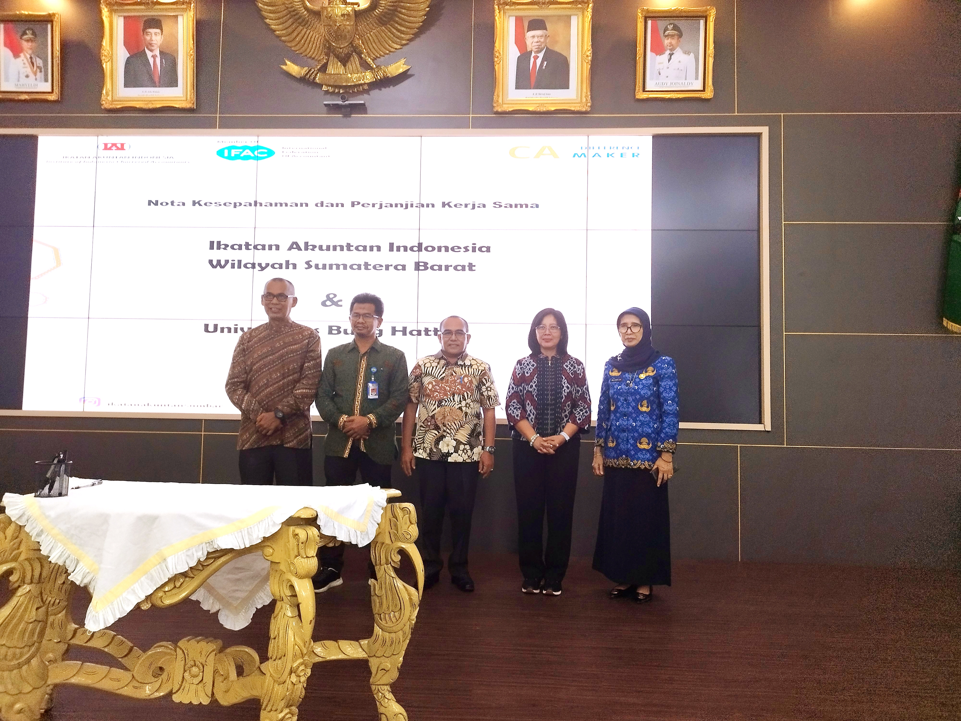 Universitas Bung Hatta Jalin Kerja Sama dengan Ikatan Akuntansi Indonesia Wilayah Sumbar