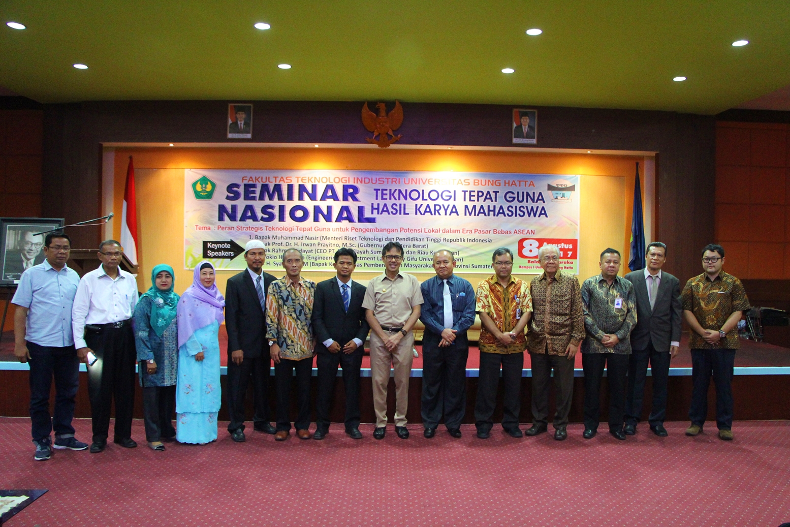 Gubernur Sumbar Buka Seminar Nasional I Teknologi Tepat Guna FTI Universitas Bung Hatta