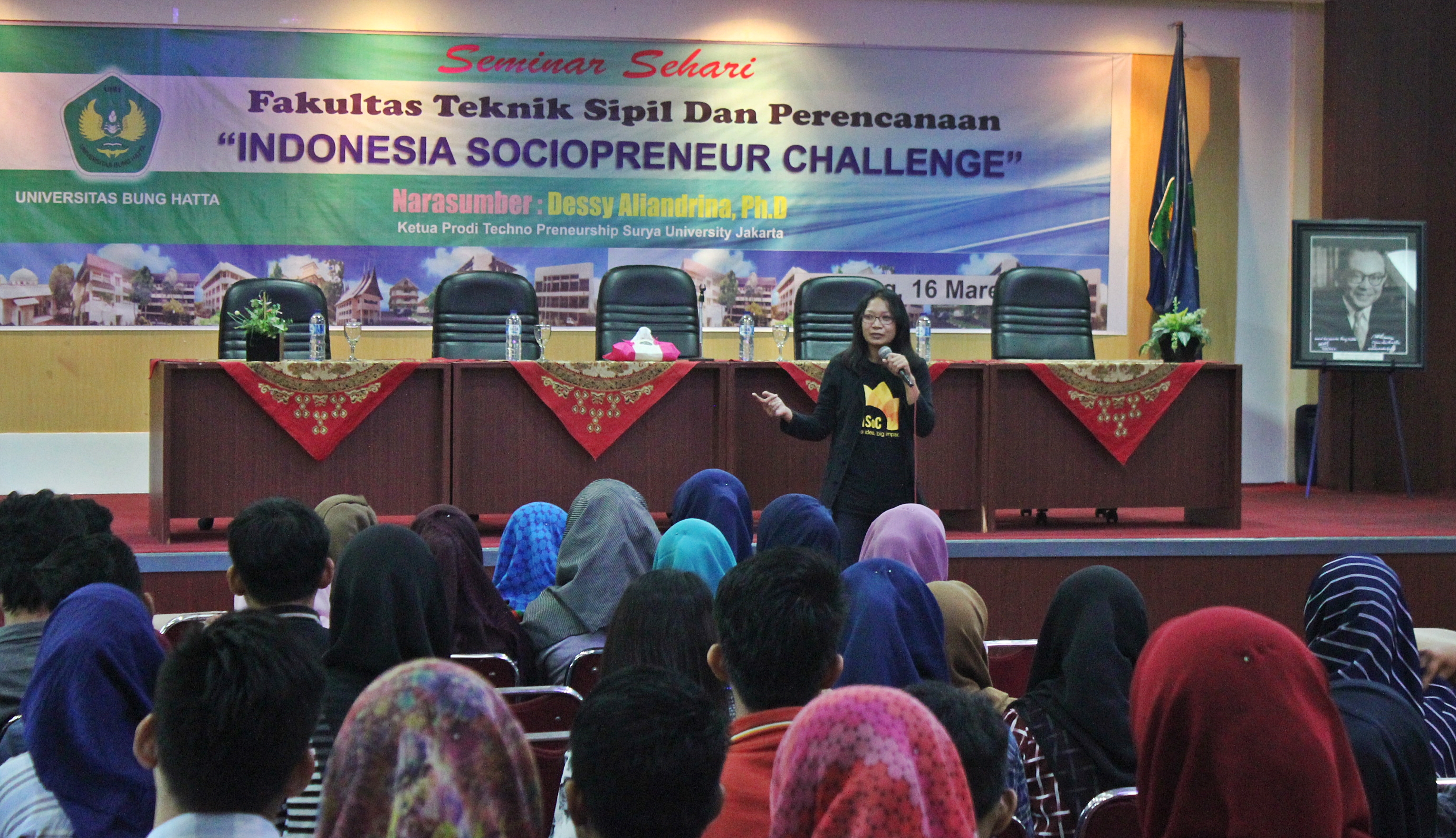 FTSP Universitas Bung Hatta Mengadakan Seminar Sehari Socialpreneur