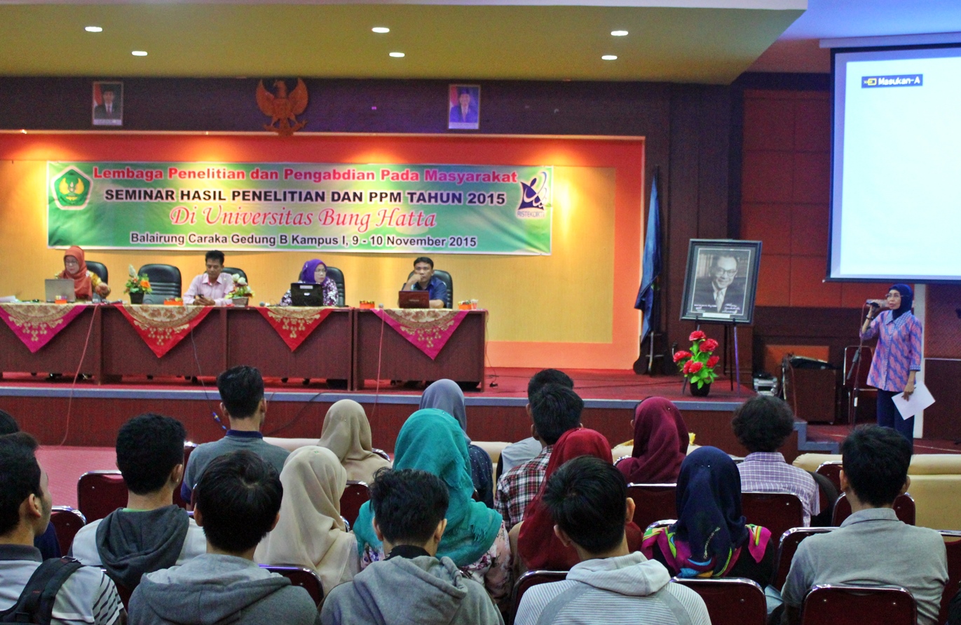 LPPM Universitas Bung Hatta Adakan Seminar Hasil Penelitian dan PPM 2015
