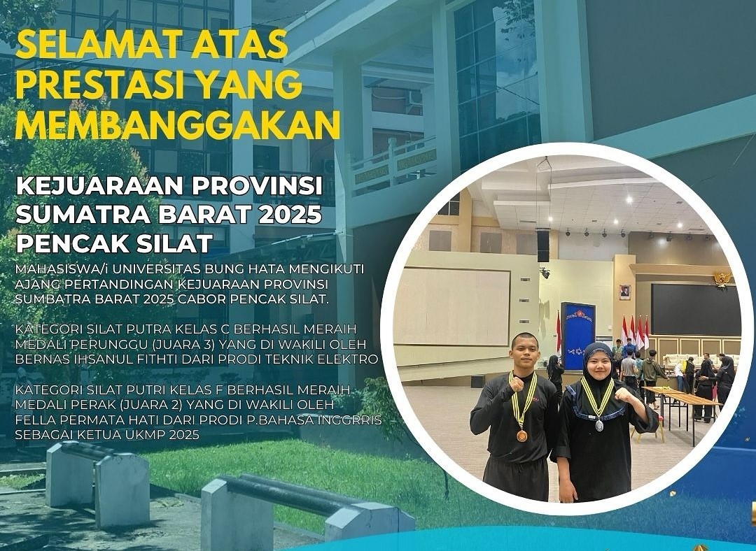 2 Pendekar Universitas Bung Hatta Raih Mendali Perak dan Perunggu Di Kejuaran Pencak Silat