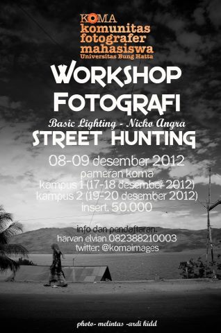 KOMA-UBH gelar  "Workshop Basic Lighting and Street Hunting"