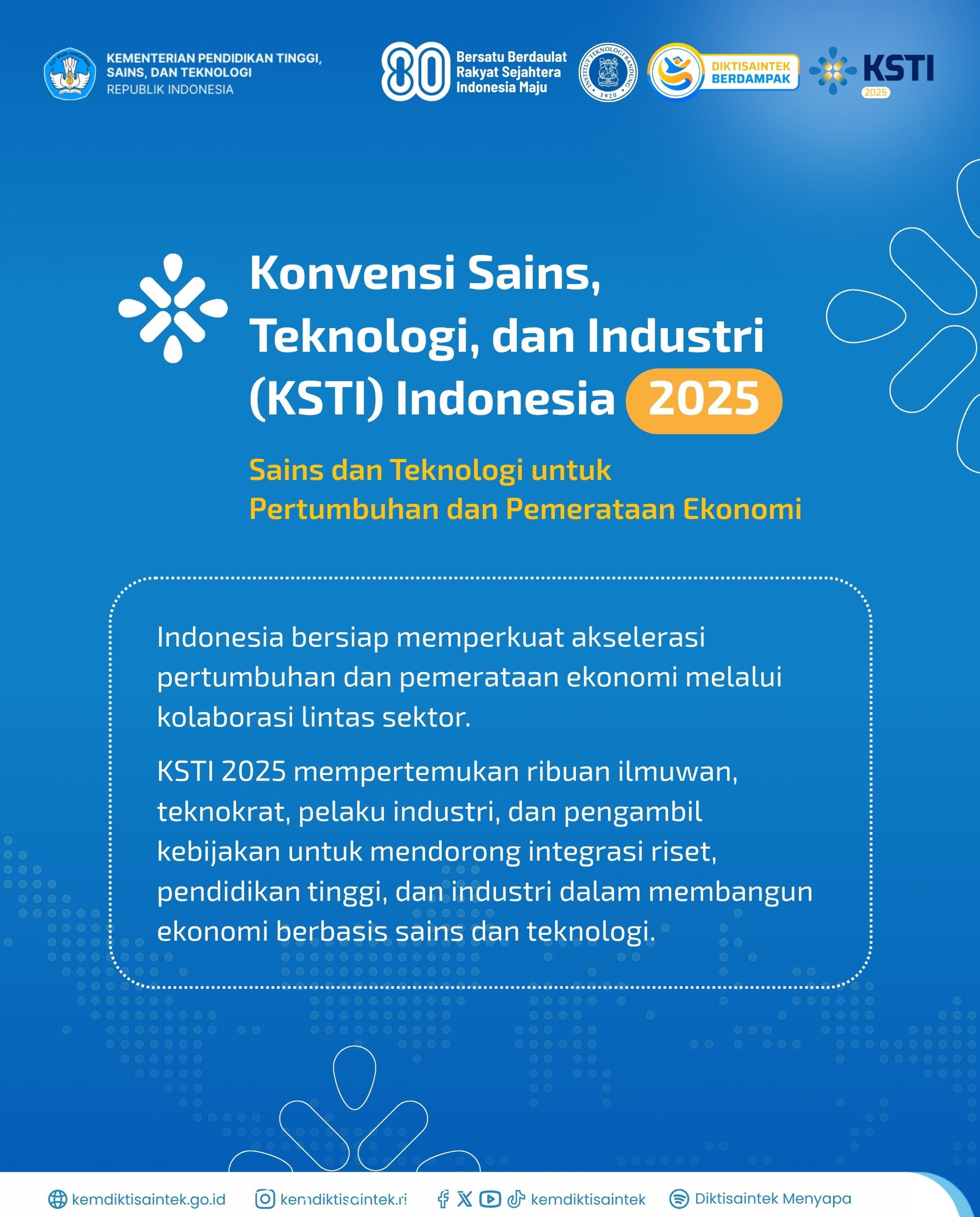 KSTI 2025: Sains dan Teknologi untuk Pertumbuhan dan Pemerataan Ekonomi