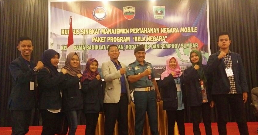11 Mahasiswa Universitas Bung Hatta Ikuti Kurus Manajemen Pertahanan Negara