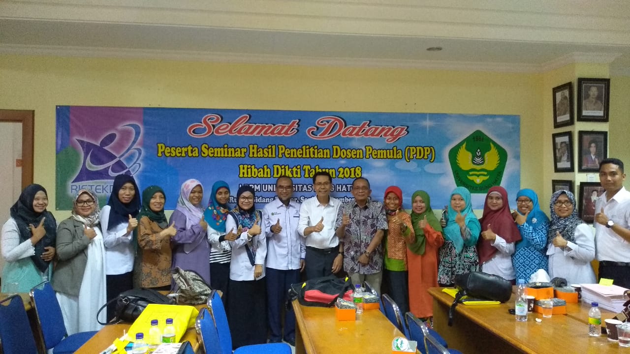 LPPM Universitas Bung Hatta selenggarakan Seminar Hasil Program Riset Kompetitif Nasional Penelitian Dosen Pemula 2018