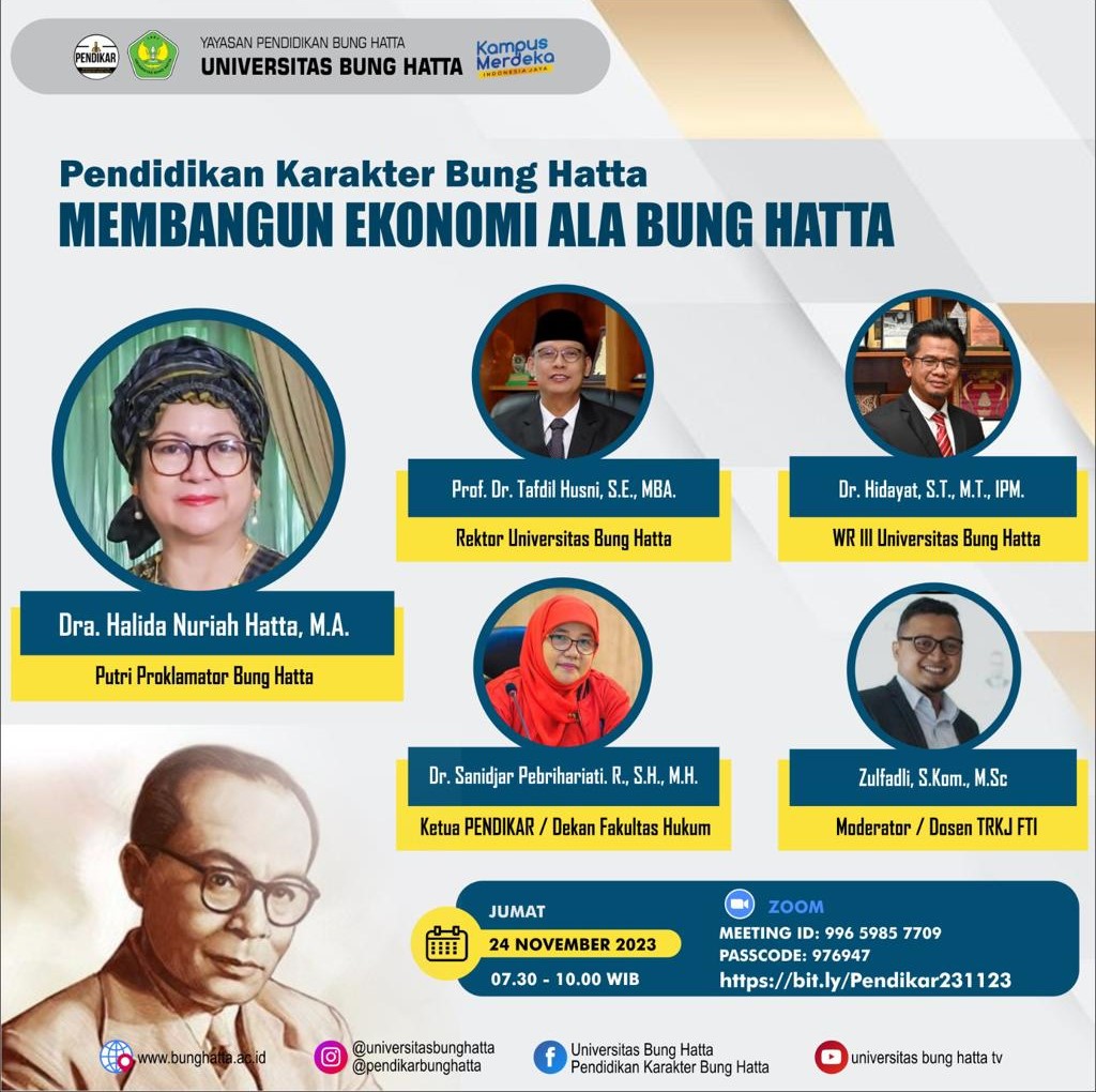 Pendikar : Membangun Ekonomi Ala Bung Hatta, Bersama Halida Nuriah Hatta