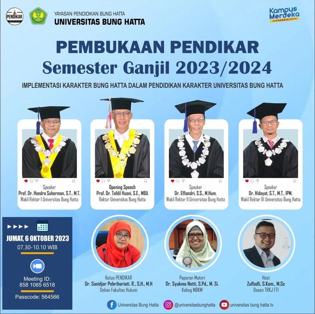 PENDIKAR (Pendidikan Karakter) Bagi Mahasiswa Angkatan 2023