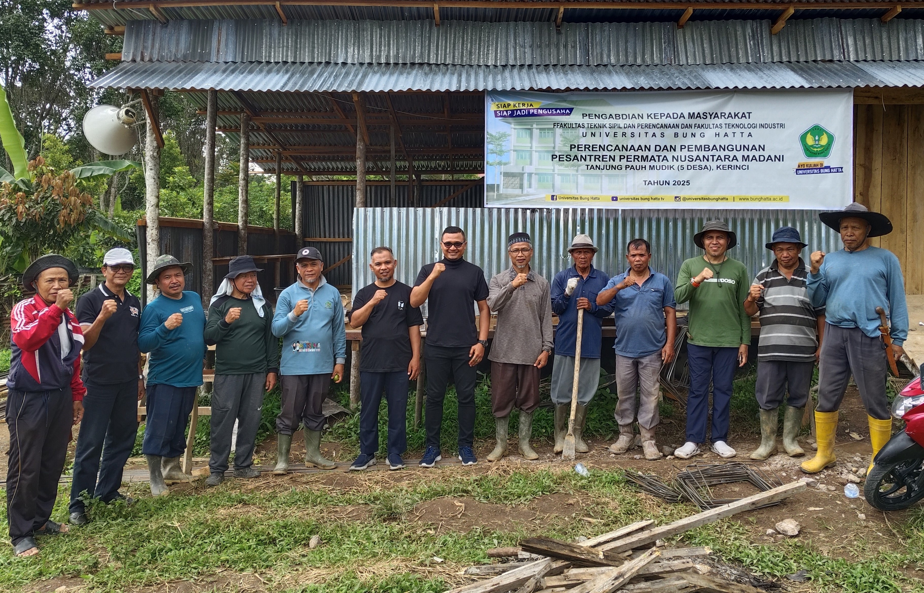 Tim PKM FTSP dan FTI  Universitas Bung Hatta Perkuat Sinergi dan Kolaborasi Dalam Rencana Pembangunan Pondok Pesantren Permata Nusantara Madani di Sungai Penuh.